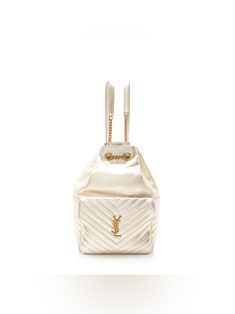 Saint Laurent Metallic Matelasse Lambskin Monogram Joe Backpack
